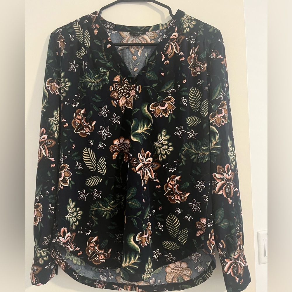 Ann Taylor Long Sleeve Blouse